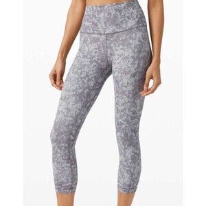 Lululemon Size 4 Align HR Crop 21” Leggings Summer Shade Gray